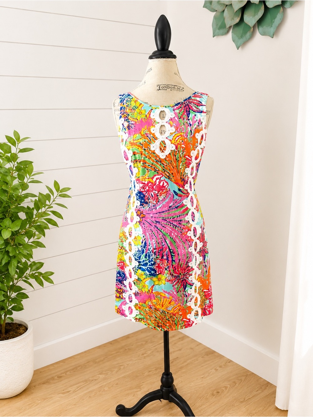 Lilly Pulitzer Ember Shift Dress Size 6 Multi Fishing for Compliments NWT